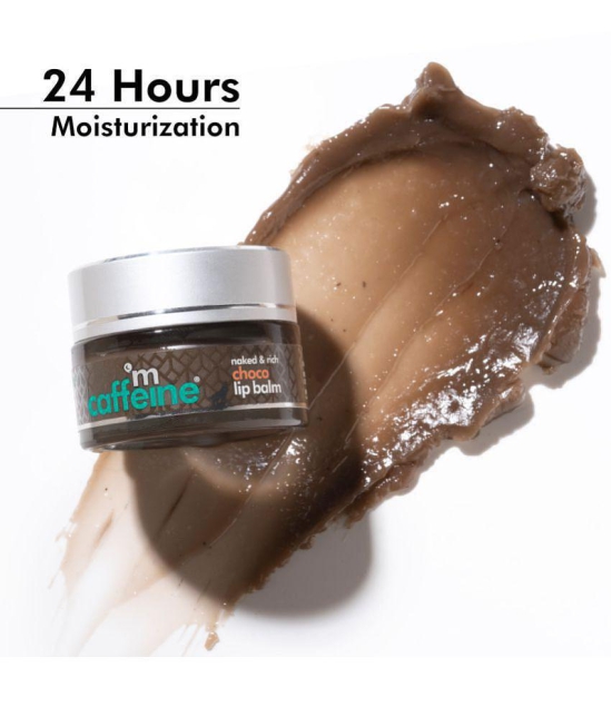 mCaffeine Choco Lip Balm for Dry & Chapped Lips - 24 Hours Moisturization