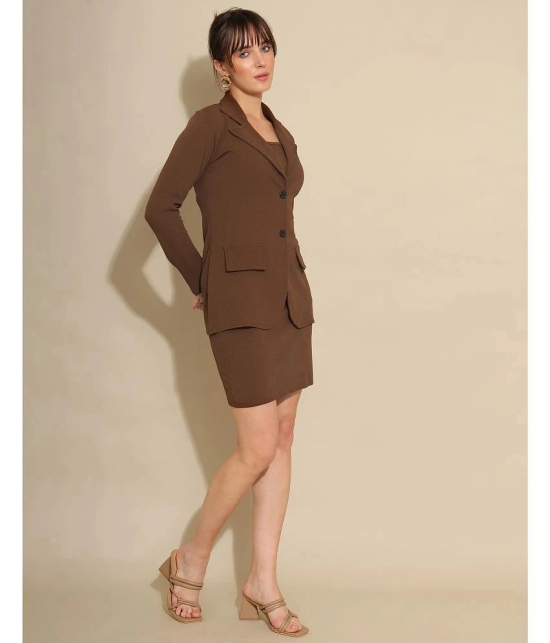 Selvia Brown Dyed 3 Piece Set - None