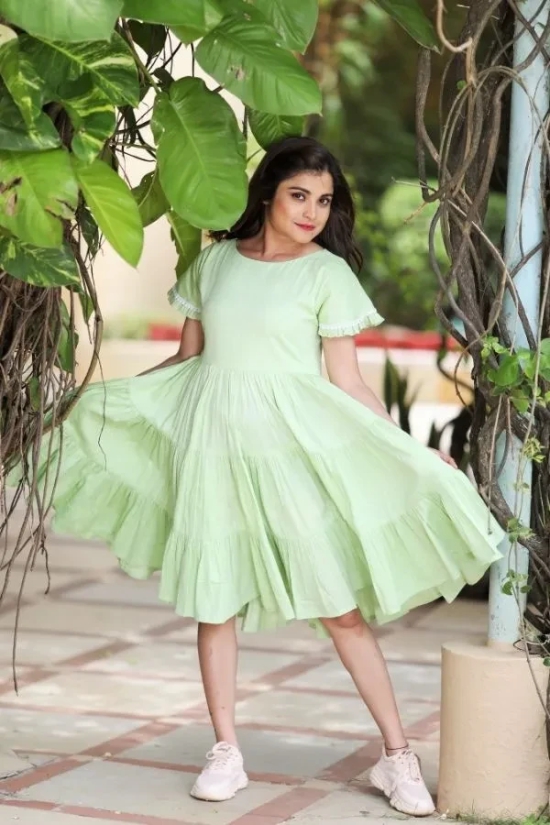 Green Tier Dress Green XXXL