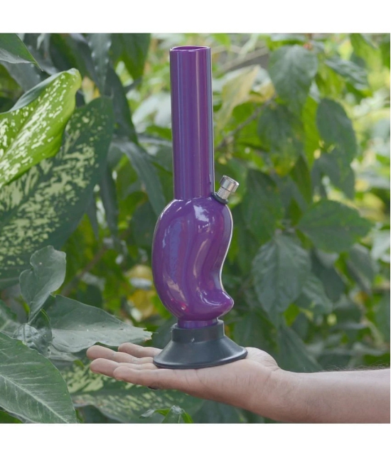 JMALL Purple 30 cm Acrylic Bong - Pack of 1