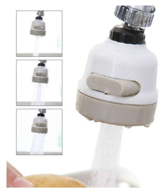 360 Degree Rotating ABS Silicone and Stainless Steel Sprinkler Faucet