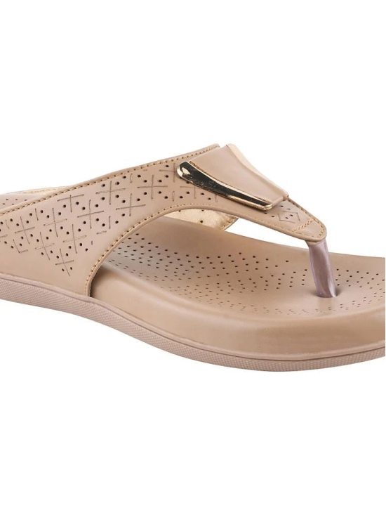 Shoetopia Tan Womens Flats - None