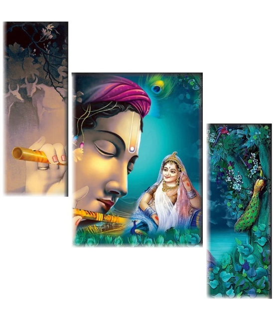 Saf Radha krishna modern art MDF Painting Without Frame