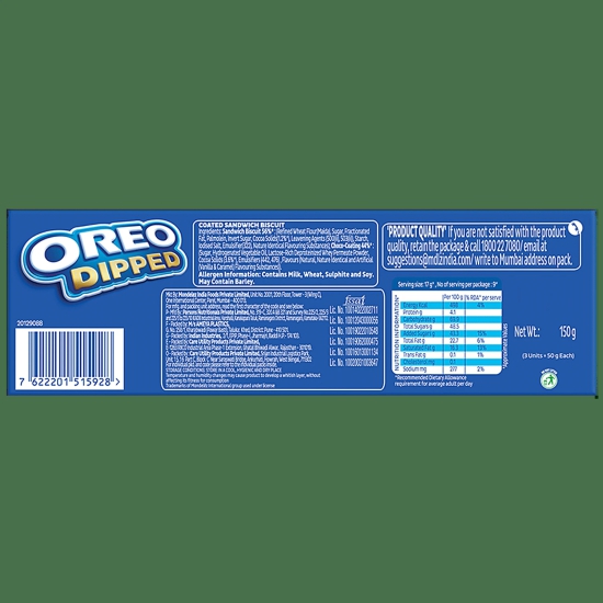 Cadbury Oreo Oreo Dipped, 150 G