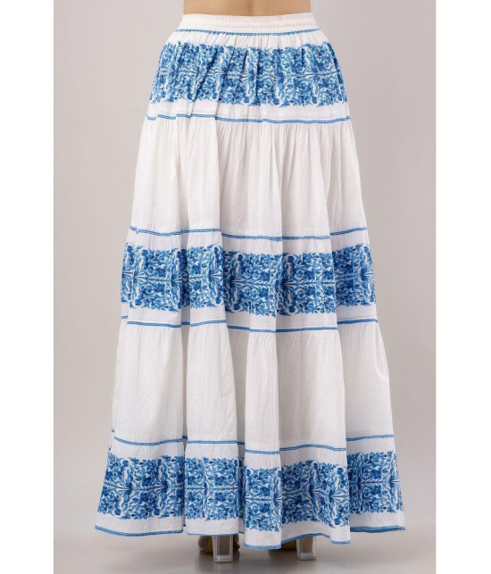 FABRR - White Cotton Women's A-Line Skirt ( Pack of 1 ) - None