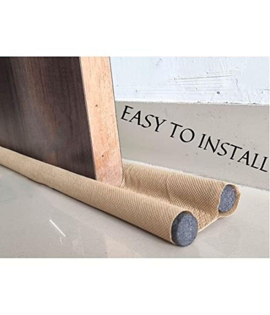 Door Bottom Sealing Strip Guard for Home Twin Under Door Draft Fabric Cover Gap Sealer - Stops Light/Dust/Cool-Hot Air Escape Sound-Proof Reduce Noise (Size-39 inch) -PACK OF 9 Floor Mounted