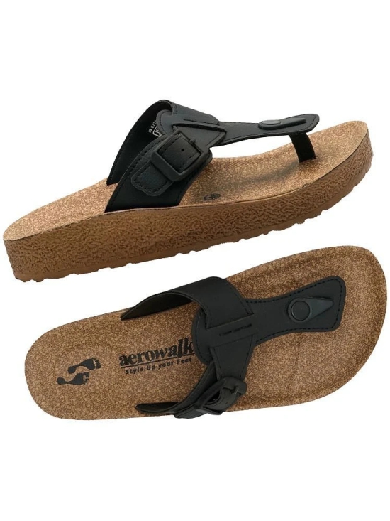 Aerowalk Black Womens Slipper - None