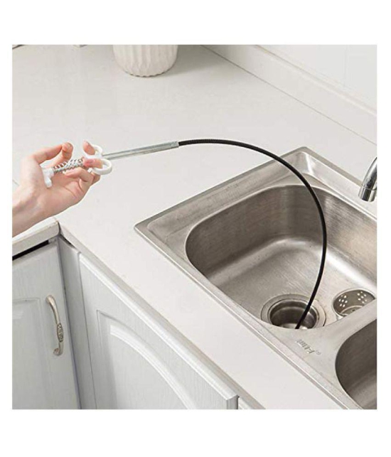 Hair Catchingl Sink Overflow Drain Cleaning Drain Clog Water Pipe Sink Cleaner Snake Unblocked Kitchen Bath Rod Hair Remover - Multicolor