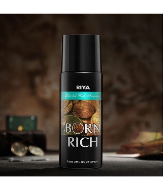 Riya Classico & Born Rich & Black Rock Perfume Body Spray for Men 150 ml ( Pack of 3 )