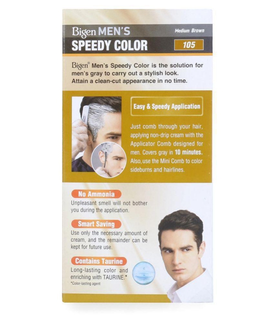 Bigen MenS Speedy - 105 Temporary Hair Color Light Brown Medium Brown 40 g