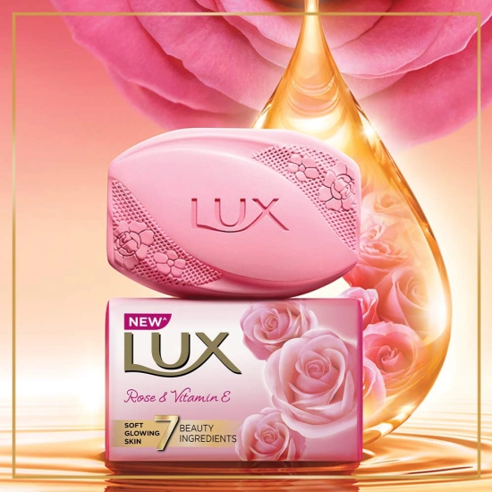 LUX Rose & Vitamin E soap 150 gm (Pack of 3)