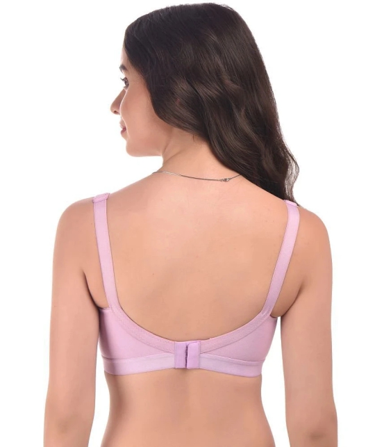 Elina Purple Cotton Non Padded Womens Everyday Bra ( Pack of 1 ) - None