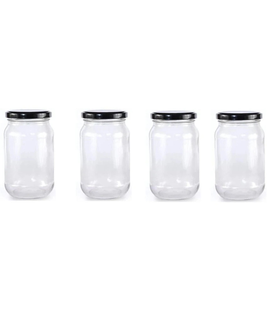 Somil - Storage Container Glass Transparent Pickle Container ( Set of 5 ) - Transparent