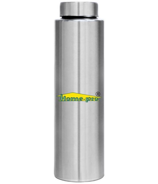 HomePro - Stainless Steel Bottle 100% leak proof Pack of 3 for Home | Gym | Fridge | School | Office | Trekking & Hiking Bottle - Silver