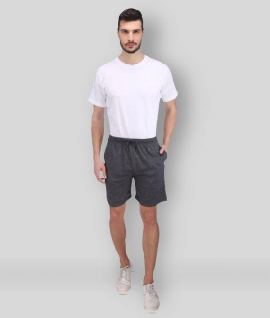 Neo Garments - Grey 100% Cotton Mens Shorts ( Pack of 1 ) - None