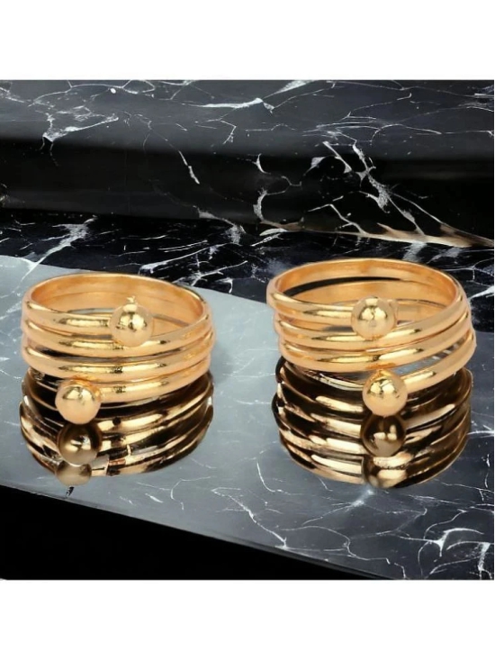 AanyaCentric Gold Toe Rings ( Pack of 1 ) - Gold