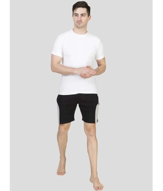 Zeffit - Multicolor Cotton Blend Mens Shorts ( Pack of 2 ) - None