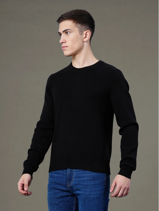 RedTape Round Neck Solid Sweater for Men | Essential Comfort for Every Day