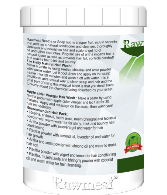 rawmest Reetha Powder Hair Scalp Treatment 400 g Pack of 4