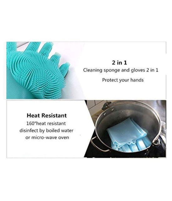 Ridit Silicon Hand Gloves Rubber Universal Size Cleaning Glove 2