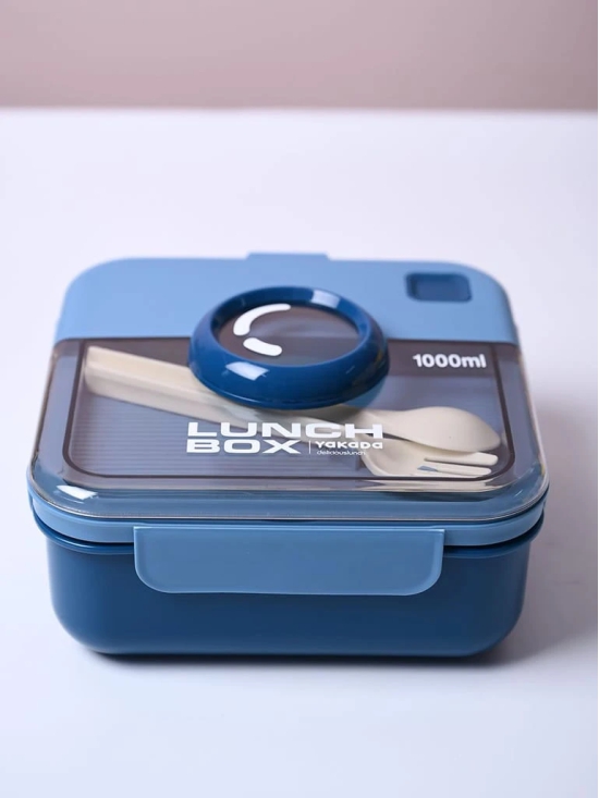 Cool Blue Lunch Set: 1 Spoon, 1 Fork & 1 Box