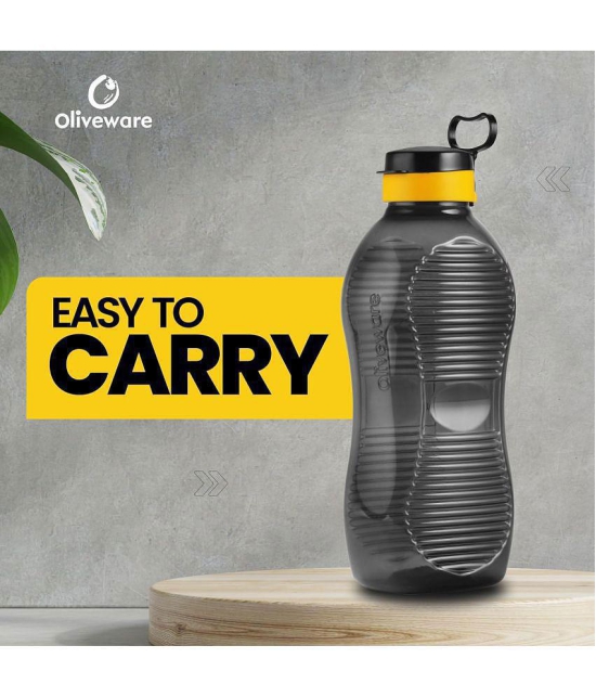 Oliveware Black Water Bottle 2000 mL ( Set of 1 ) - Black