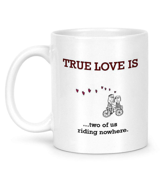 Idream Quote Printed Ceramic Coffee Mug 1 Pcs 330 mL - White