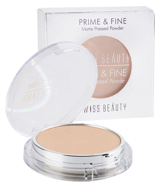 Swiss Beauty Prime & Fine Matte Compact Powder (Very Natural), 8gm