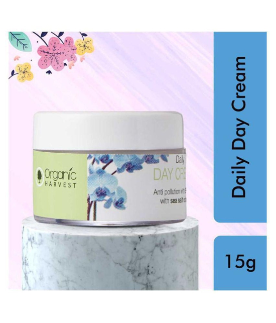 Organic Harvest Daily Day Cream For Women & Girls, Helps in Nourishing & Moisturising The Skin, Protects Skin From Harmful UV Rays - 15 gm