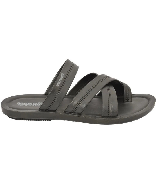 Aerowalk - Black Mens Thong Flip Flop - None