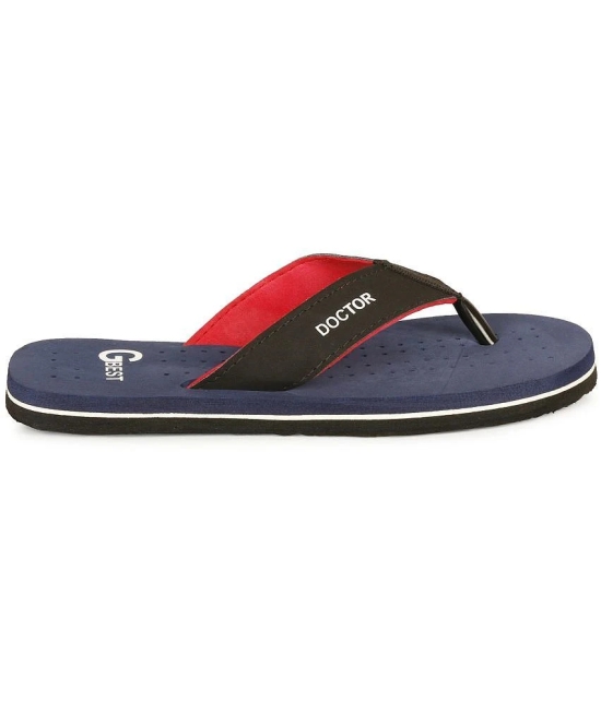 GBest - Blue Mens Thong Flip Flop - None