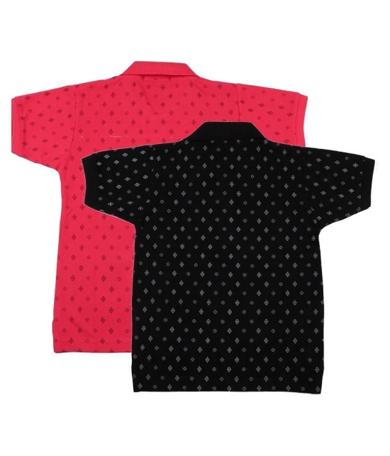 Neuvin Printed Cotton Polo TShirts for Boys (Pack of 2) - None