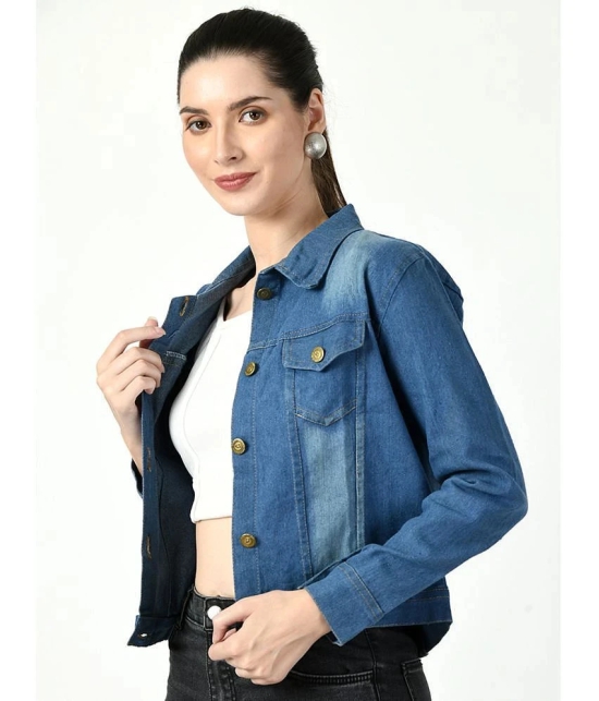 DKGF Fashion - Denim Blue Jackets Pack of 1 - None