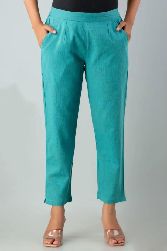 Blue Cotton Pants-L