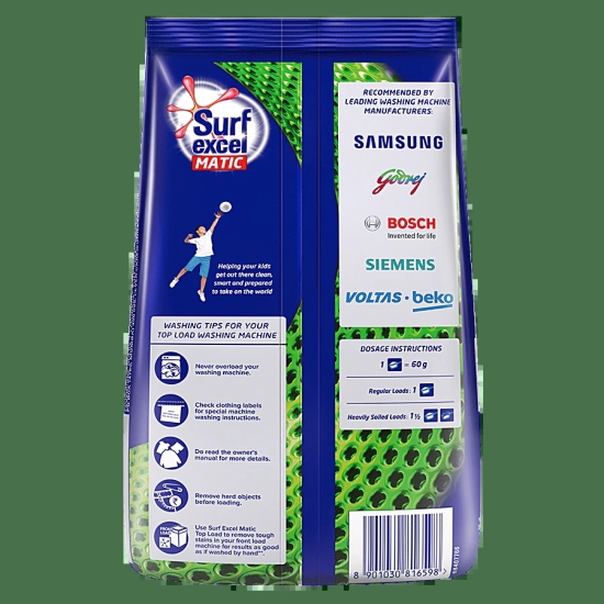 Surf Excel Matic Top Load Detergent Powder, 1 Kg