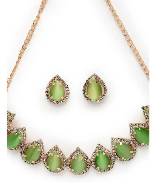 Sukkhi Green Alloy Necklace Set ( Pack of 1 ) - Green