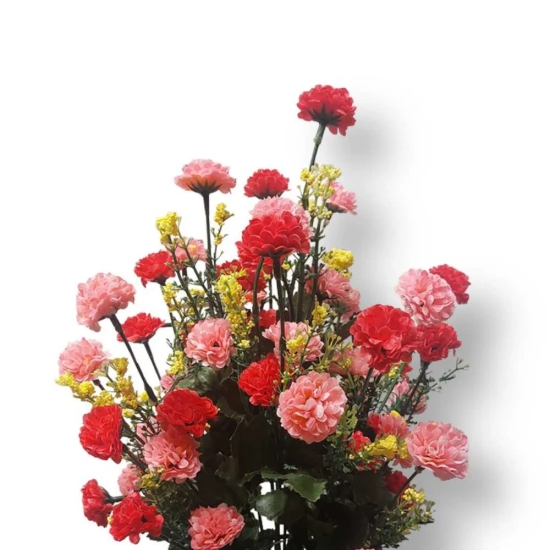 Mixed Chrysanthemum Artificial Flowers Orange-White