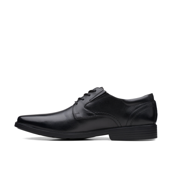 Clarks Mens Clarkslite Low Black Leather