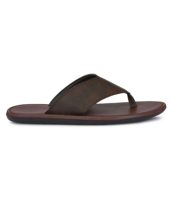 Leeport Brown Flip Flops - 7