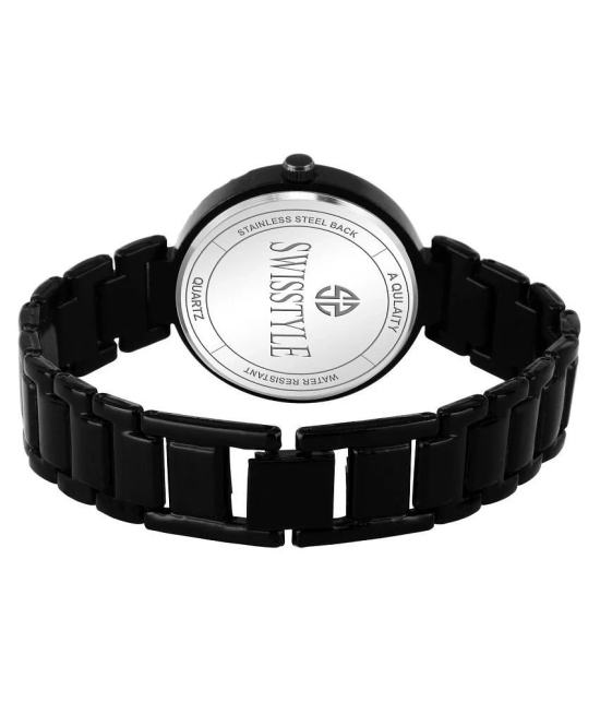 Swisstyle - Black Stainless Steel Analog Womens Watch