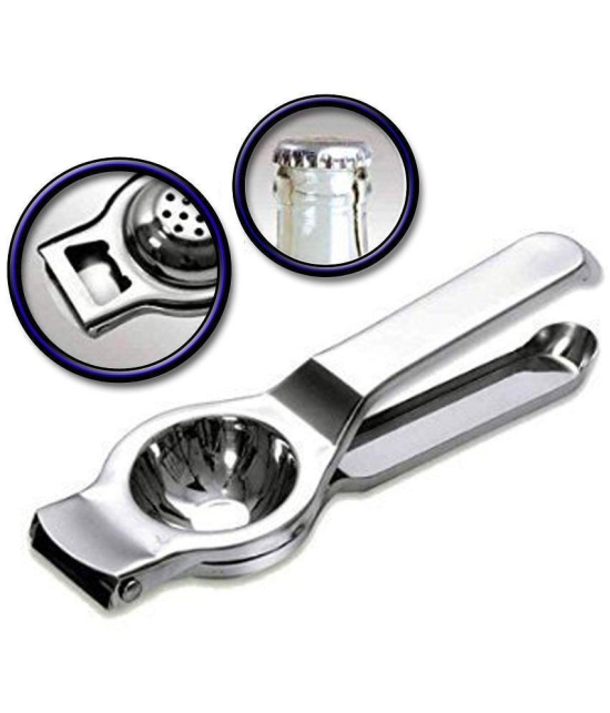 Dynore - Stainless Steel Silver Squeezer ( Pack of 1 ) - Silver