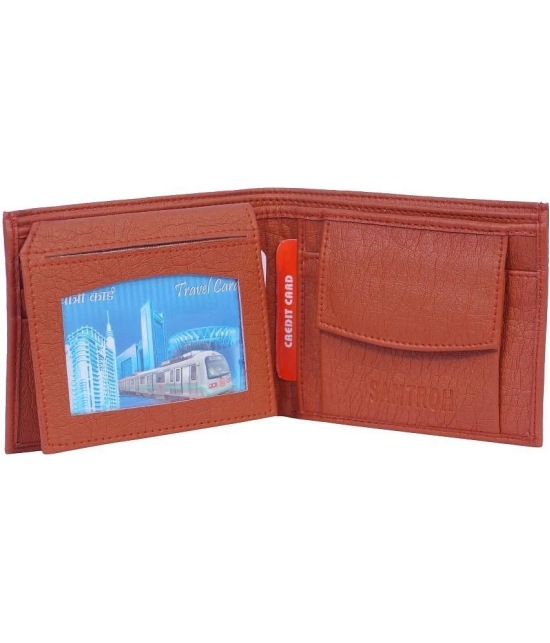 samtroh - PU TAN Mens Regular Wallet ( Pack of 1 ) - Tan