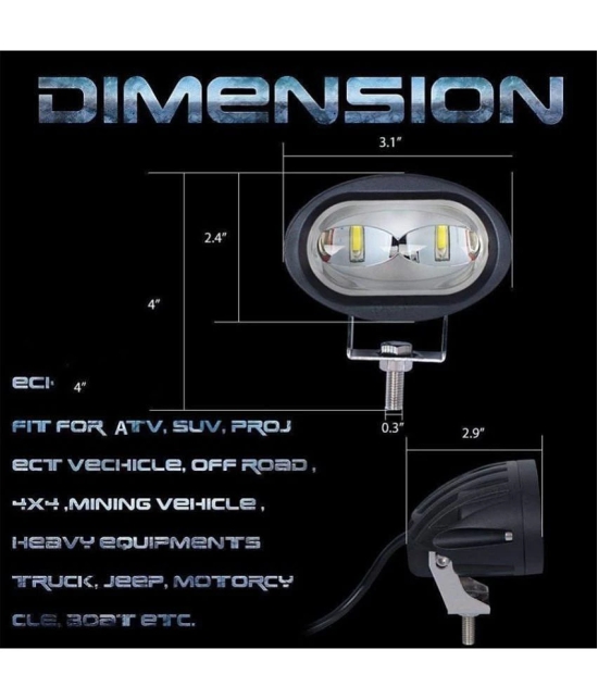 AutoPowerz - Front Left & Right Fog Light For All Bike Models ( Single )