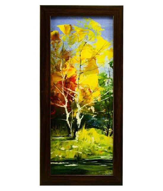 Indianara landscape Synthetic Painting With Frame