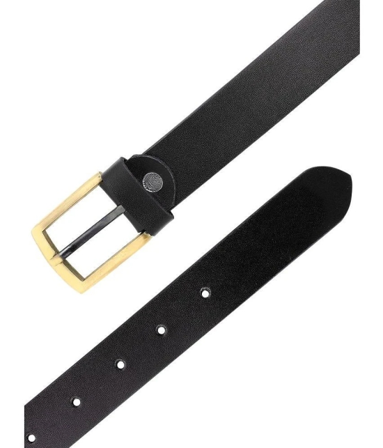 Loopa - Black 100% Leather Mens Formal Belt ( Pack of 1 ) - None