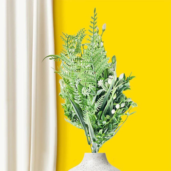 Mixed Artificial Greens Yellow