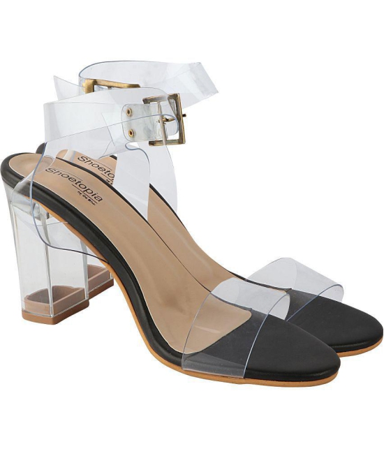 Shoetopia - Black Women''s Sandal Heels - None