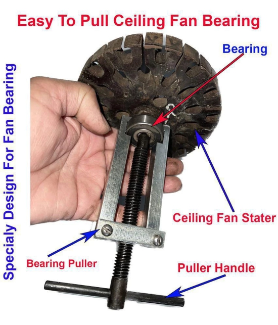 EmmEmm Premium Square Leg Fan Bearing Gear Armature Puller