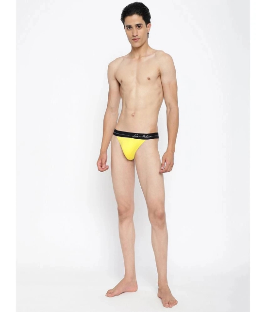 La Intimo Cotton Mens Bikini ( Yellow ) - None