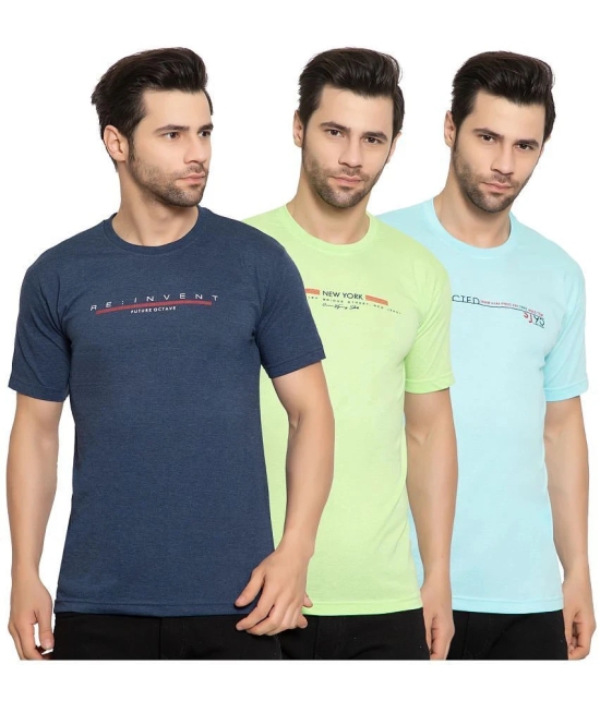 Zeffit - Cotton Blend Regular Fit Multicolor Mens Sports T-Shirt ( Pack of 3 ) - None